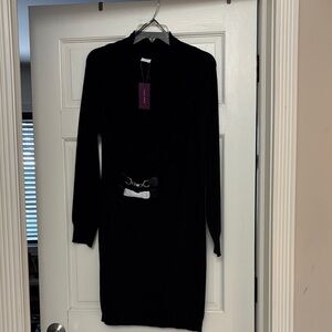 Chic Black Long Sleeve Dress